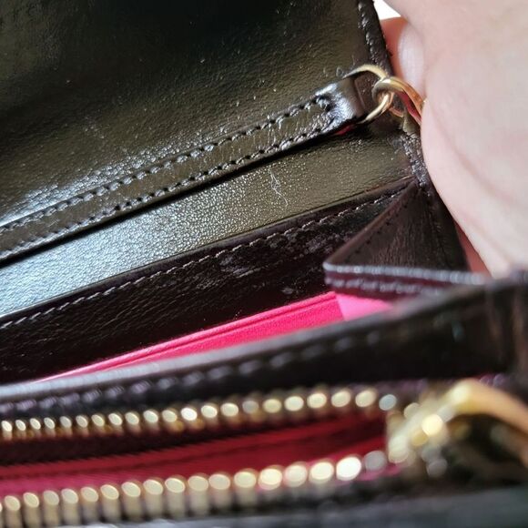 DIOR/ChristianDior Lady Dior  Wallet On Chain Patent Leather Black - Picture 15 of 16